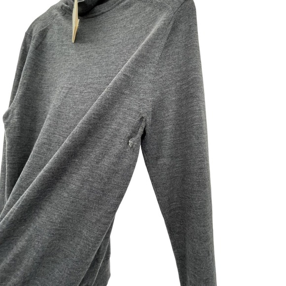 SANDRO Gris Chine H19Turtleneck Wool Sweater Size M NWT - Picture 11 of 12